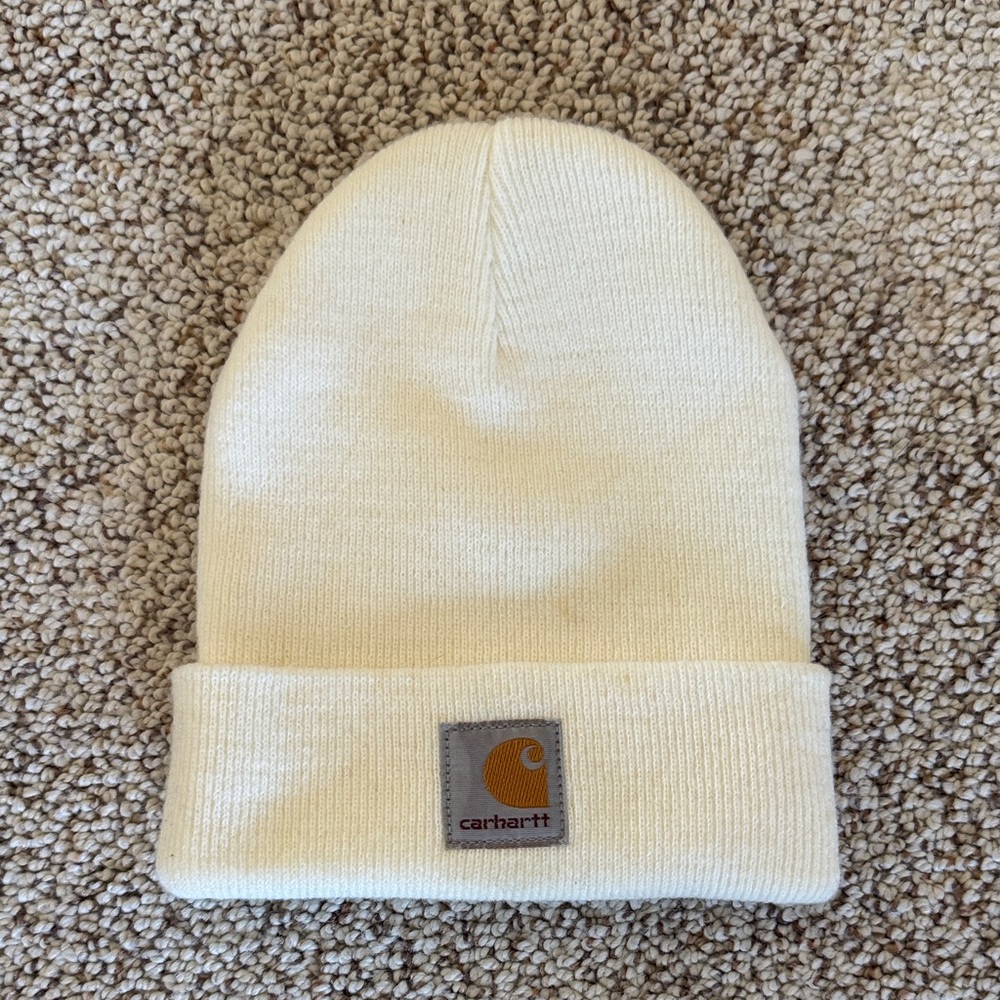 Carhartt Off-White Knit Cuffed Beanie